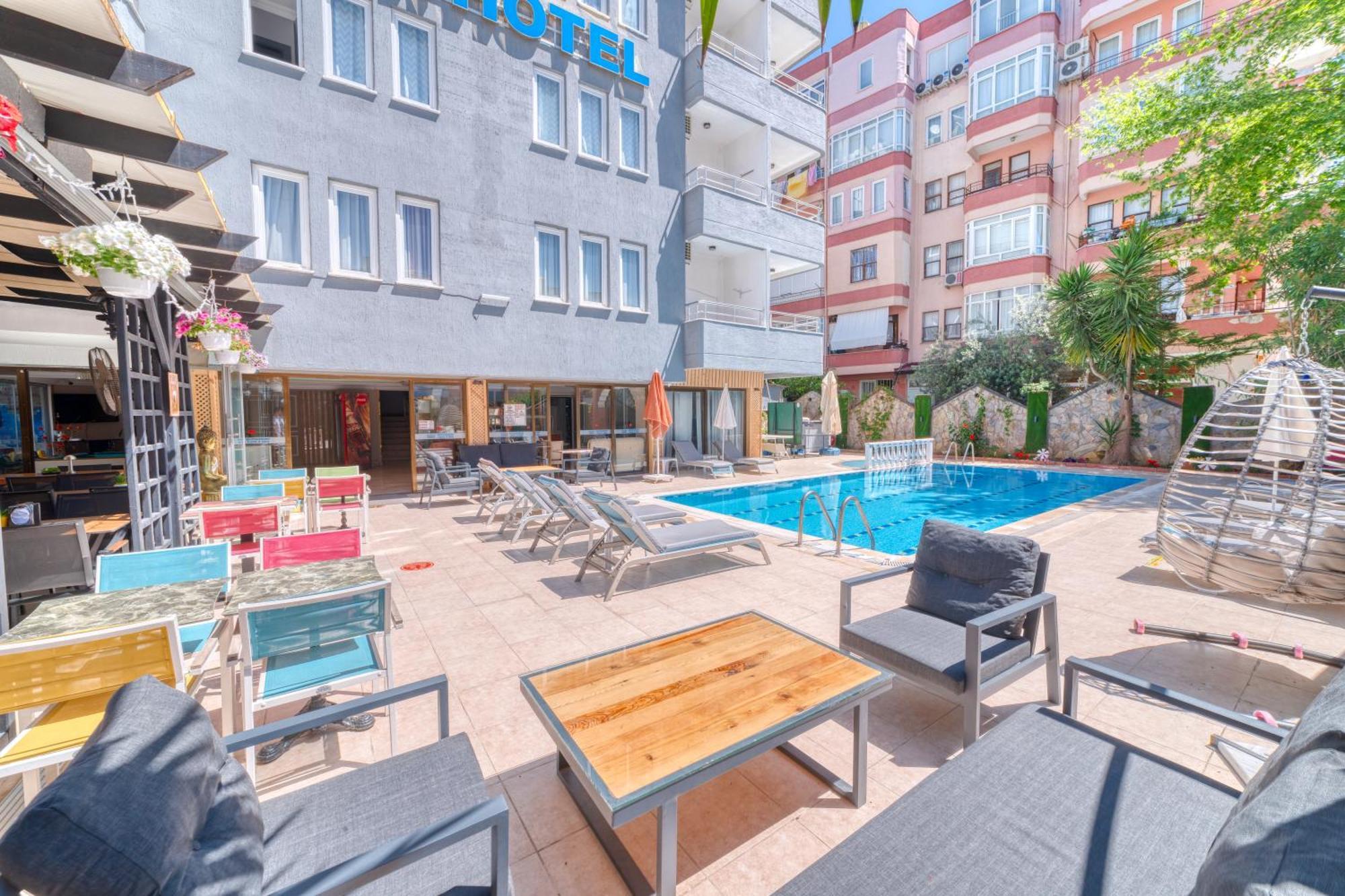 Kleopatra Icaria Apart Hotel Алания Экстерьер фото